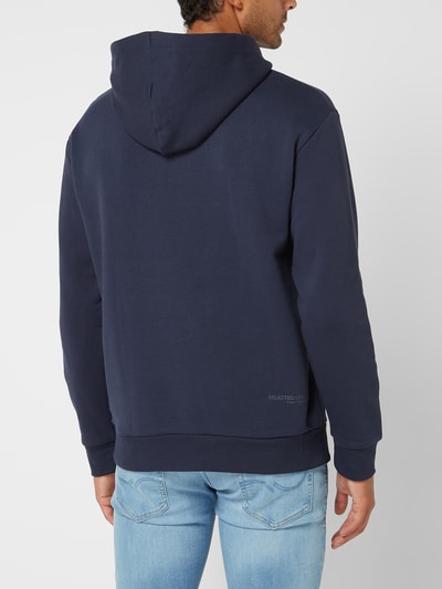 SELECTED HOMME Hoodie van biologisch katoen, model 'Jackman' Marineblauw - 5