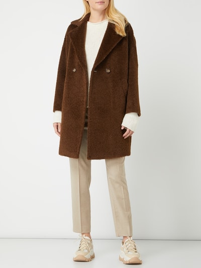 Max Mara Studio Jas van teddybont, model 'Jums' Donkerbruin - 1