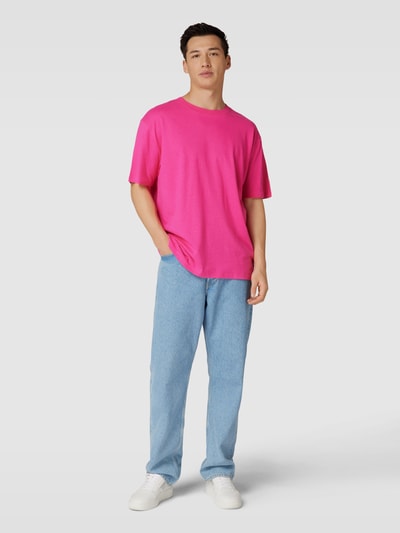 JAKE*S STUDIO MEN T-Shirt mit Rundhalsausschnitt Pink 1