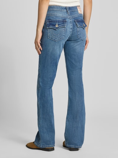TRUE RELIGION Jeansy w kroju bootcut z mieszanki bawełny model 'BECCA' Jeansowy niebieski 5