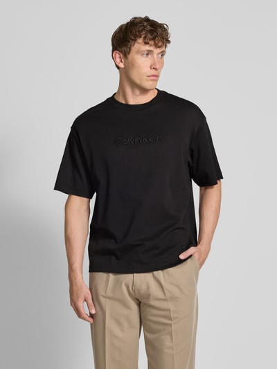 CK Calvin Klein Oversized T-Shirt mit Label-Stitching Black 4