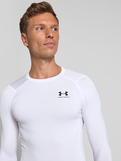 Under Armour Longsleeve mit Rundhalsausschnitt und Logo Weiss 3