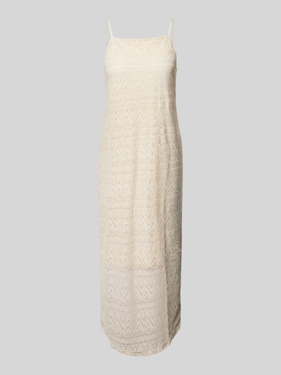 Vero Moda Sukienka midi z koronką szydełkową model ‘MAYA’ Beżowy 2