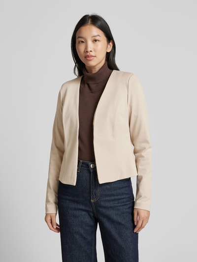 ICHI Regular Fit Blazer mit offener Vorderseite Modell 'KATE' Beige 4