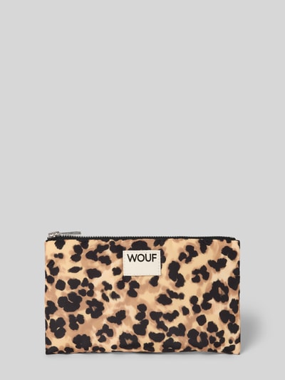 WOUF Pouch met labelpatch, model 'Feline' Middenbruin - 1
