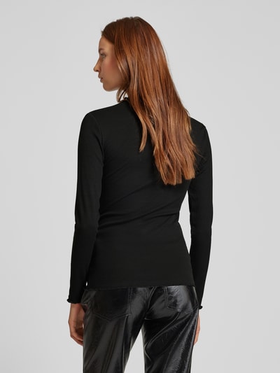 B.Young Shirt met lange mouwen en turtleneck, model 'Papilone' Zwart - 5