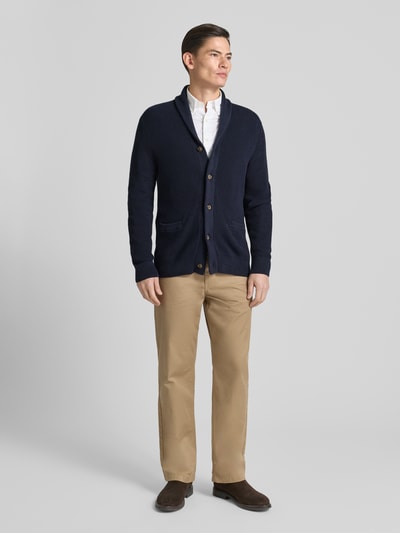 Christian Berg Men Strickjacke mit Knopfleiste Marine 1