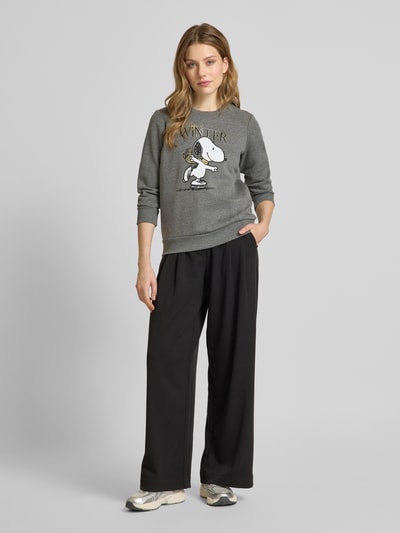 G&C Sweatshirt met Peanuts®-print Antraciet gemêleerd - 1