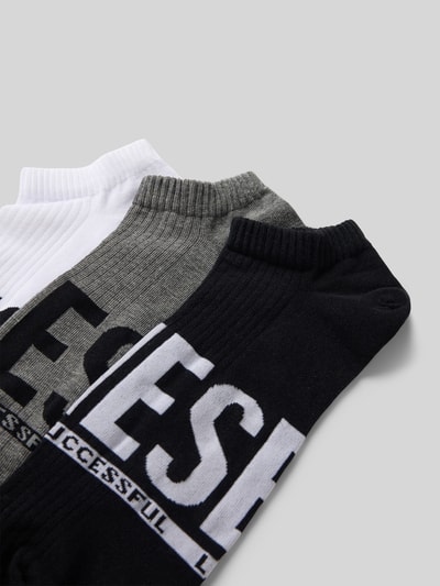 Diesel Sneakersokken met labeldetail in een set van 3 paar Wit - 2
