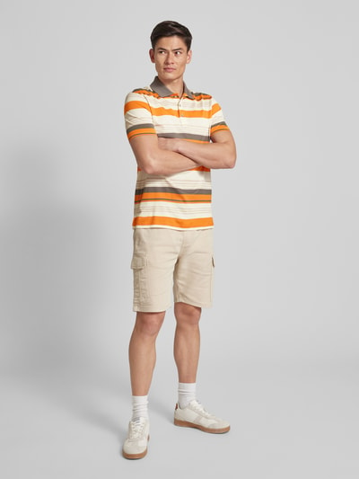 Paul & Shark Poloshirt met streepmotief, regular fit Oranje - 1