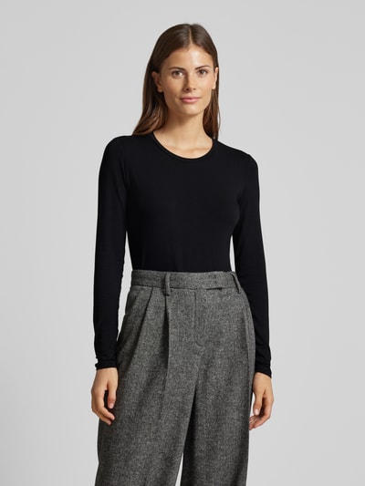 Weekend Max Mara Longsleeve mit Rundhalsausschnitt Modell 'MULTIE' Black 4