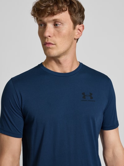 Under Armour T-shirt z nadrukiem z logo Granatowy 3