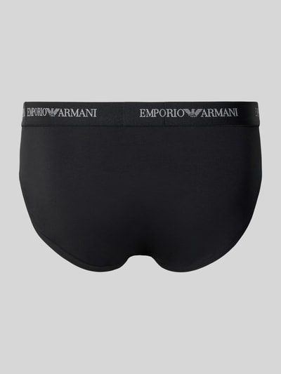 Emporio Armani Slip mit elastischem Logo-Bund im 3er-Pack Black 3