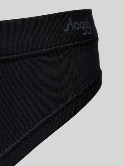 Sloggi Figi z nadrukiem z logo model ‘Lenzing’s Tencel™’ Czarny 2