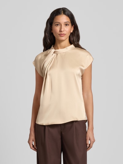 Neo Noir Blusenshirt mit Stehkragen Sand 4