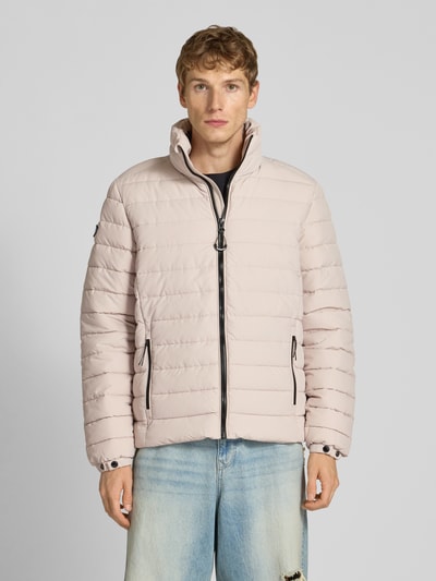 Superdry Gewatteerd jack met opstaande kraag, model 'Fuji' Offwhite - 4