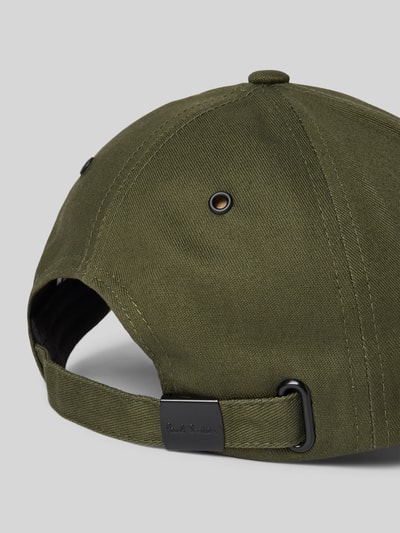 PAUL SMITH Basecap mit Motiv-Stitching Modell 'ZEBRA' Oliv 3