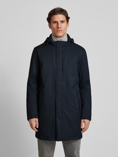 Roy Robson Parka met steekzakken Marineblauw - 4