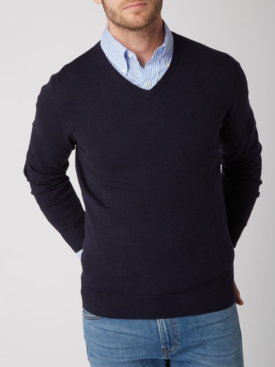 Tom Tailor Pullover mit V-Ausschnitt Marine 3