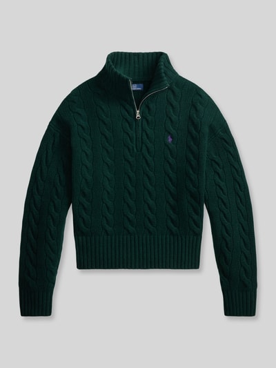 Polo Ralph Lauren troyer o kroju regular fit z mieszanki wełny Ciemnozielony 2