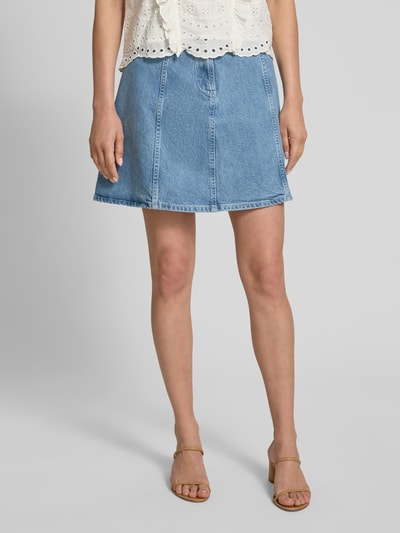 MSCH Copenhagen Spódnica jeansowa ze szwami działowymi model ‘Elida Ada’ Jeansowy niebieski 4