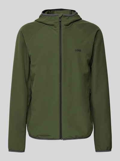 BOSS Green Jacke mit Label-Print Modell 'Commuter' Oliv 2