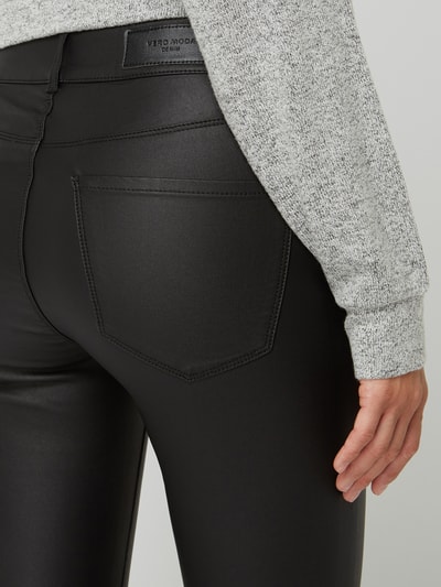 Vero Moda Jeansy o kroju slim fit z powłoką Czarny 3