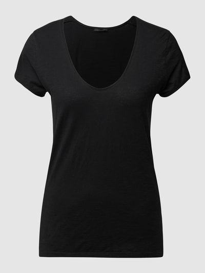 Drykorn T-shirt met ronde hals, model 'Avivi' Zwart - 2