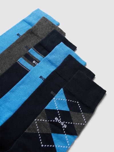 BOSS Socken mit Geschenkbox im 6er-Pack Modell 'CC' Blau 2