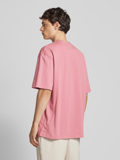 Pegador Oversized T-Shirt mit Label-Stitching Altrosa 5