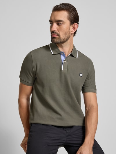 Christian Berg Men Regular Fit Poloshirt aus reiner Baumwolle Metallic Gruen 3