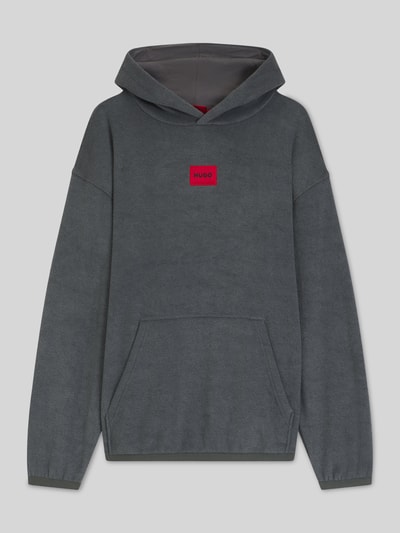 HUGO Relaxed Fit Hoodie mit Viskose-Anteil Anthrazit 2