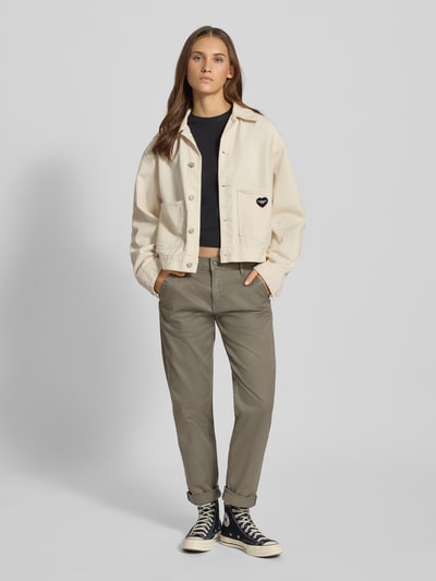 G-Star Raw Stoffhose mit Eingrifftaschen Modell 'Kate' Taupe 1