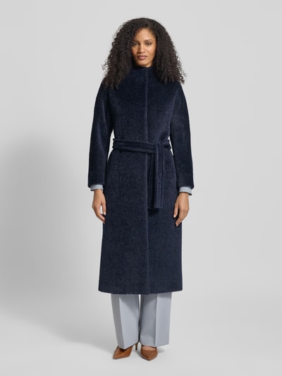 Max Mara Studio Wollmantel aus Alpaka-Mix Modell 'FERITO' Marine 4
