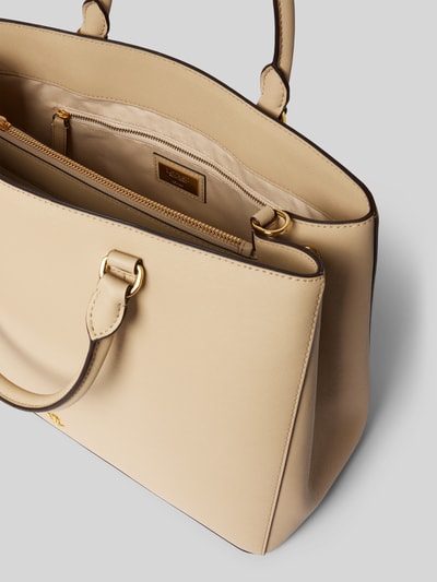 Lauren Ralph Lauren Handtasche aus Leder mit kurzen Tragegriffen Modell 'HANNA' Sand 5