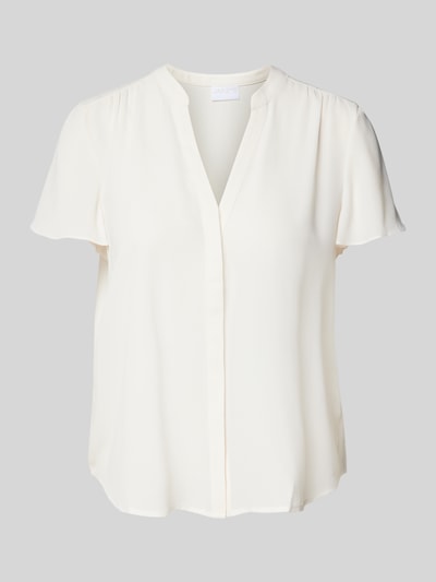 Jake*s Collection Blouseshirt met V-hals Beige - 2