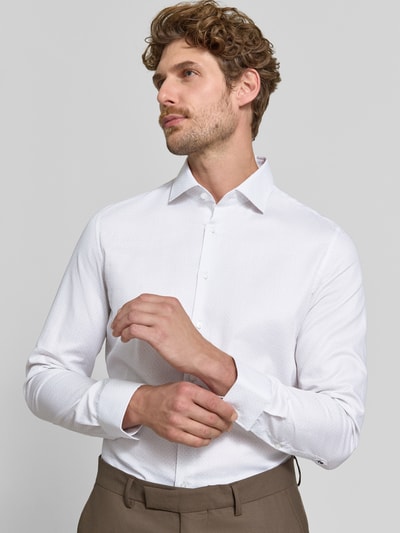 Seidensticker Slim Fit Businesshemd aus reiner Baumwolle Modell 'New Kent' Silber 3