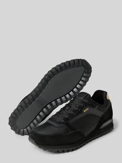 BOSS Low Top Sneaker mit Logo-Stitching Modell 'PARKOUR-L' Black 4