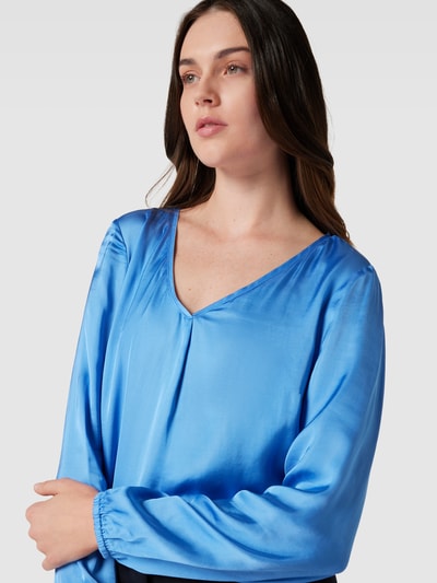 Christian Berg Woman Selection Bluse mit V-Ausschnitt Blau 3