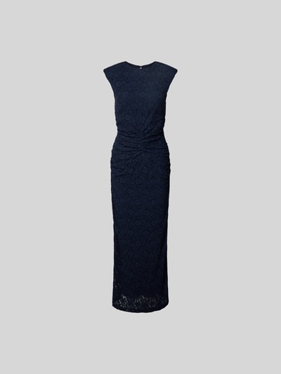 ROTATE Maxikleid mit Rundhalsausschnitt Dunkelblau 2