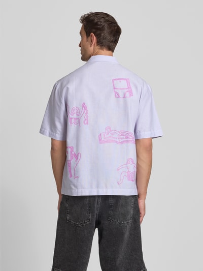 Edwin Regular Fit Freizeithemd mit Label-Detail Lila 5