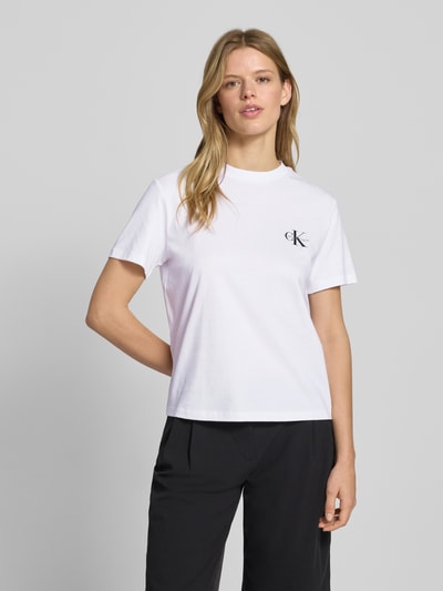 Calvin Klein Jeans T-Shirt mit Logo im 2er-Pack Weiss 4
