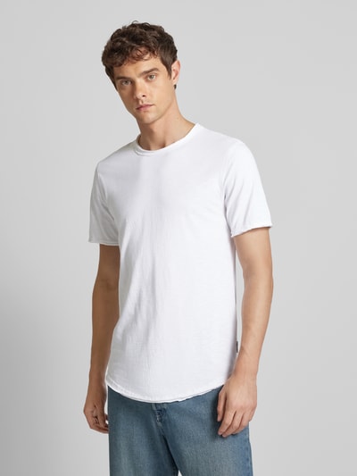 Only & Sons T-shirt met ronde hals, model 'BENNE' Wit - 4