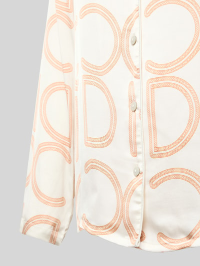 CCDK Copenhagen Pyjamabovendeel met labelprint, model 'Jospehine' Offwhite - 2