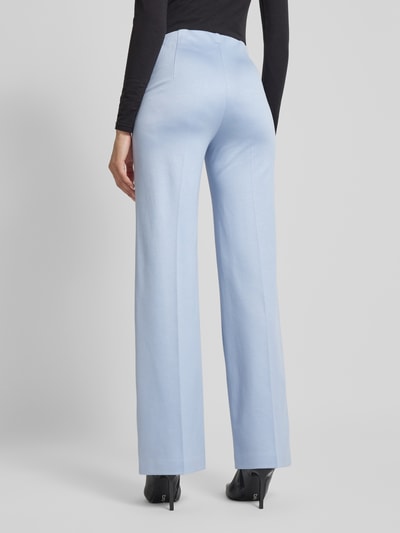 Marc Cain Straight leg pantalon met labelapplicatie Lichtblauw - 5