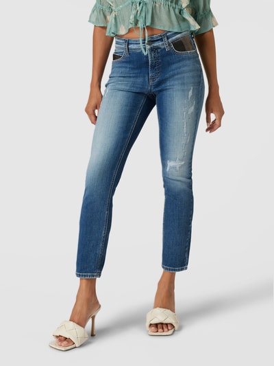 Cambio Jeans in 5-Pocket-Design Modell 'PARIS CROPPED' Hellblau 4