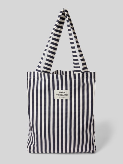 MADS NØRGAARD Shopper mit Label-Detail Modell 'SACKY ATOMA BAG' Marine 2