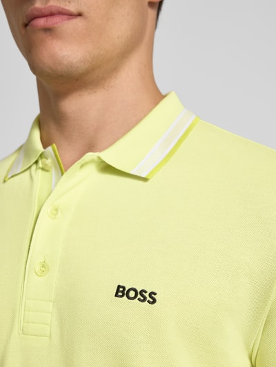 BOSS Green Koszulka polo o kroju Regular Fit z czystej bawełny Jasnozielony 3