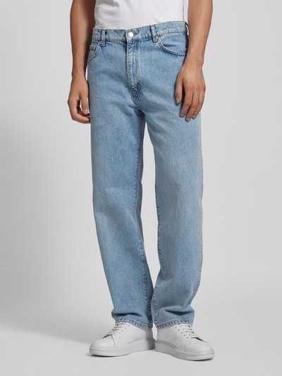 WOODBIRD Straight leg jeans in 5-pocketmodel, model 'LEROY' Jeansblauw - 4