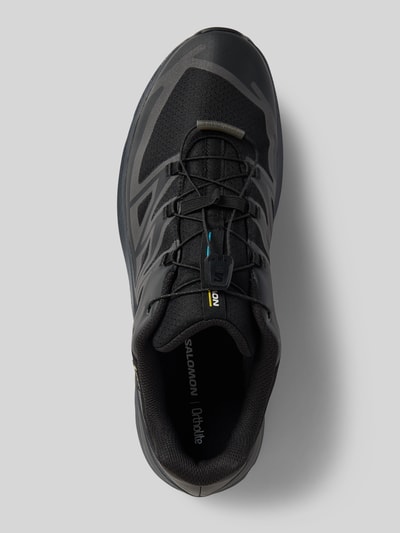 Produktfoto, Sneaker mit profilierter Sohle Modell 'XT-EVR GTX' von Salomon in Schwarz mit abgerundeter Spitze und Schnürung, Oberansicht